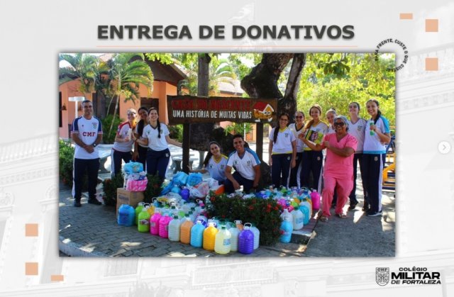 Entrega de donativos - Legião de Honra